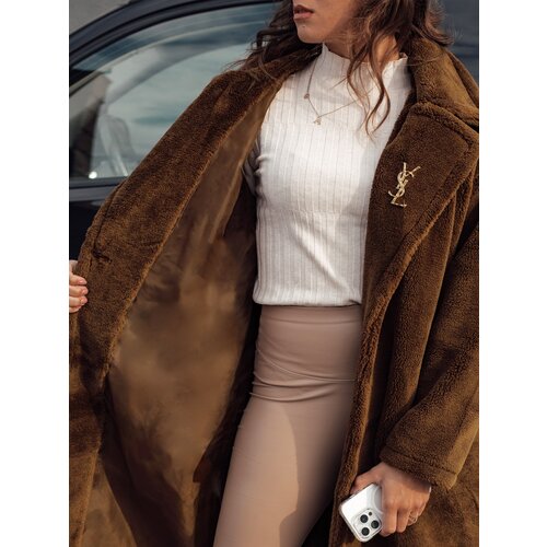 DStreet Women's winter coat GLAMFUR long fur camel Cijene