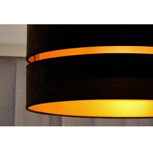  Duolla - Luster na sajli DUO 1xE27/15W/230V prečnik 40 cm crna/zlatna Slike