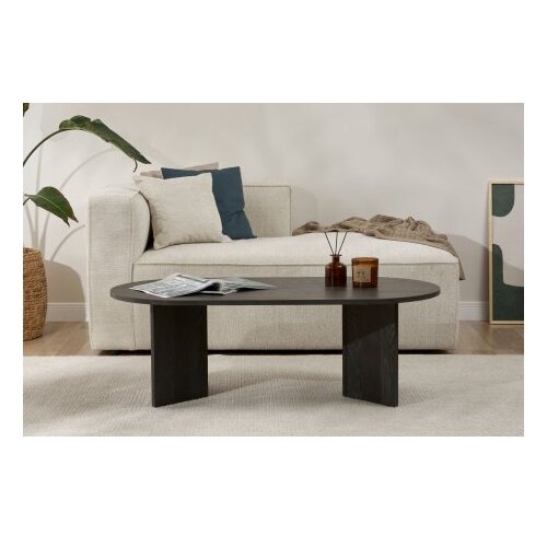 Hanah home klub sto Sable, 119x40x60 cm, Crni Slike