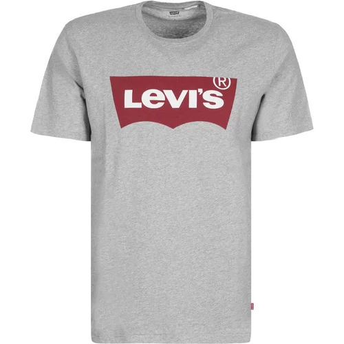 Levi's Majica siva melange / trešnja crvena / bijela