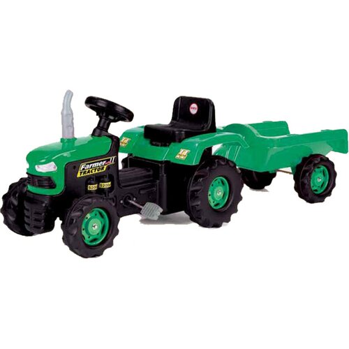 Dolu Traktor sa prikolicom na pedale Zeleni Cene