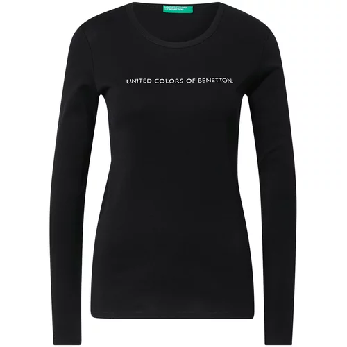 United Colors Of Benetton Majica crna / bijela