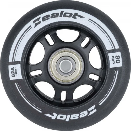 Zealot 80-82A WHEELS + BEARINGS 4PCS Set kotača s ležajevima za role, crna, veličina