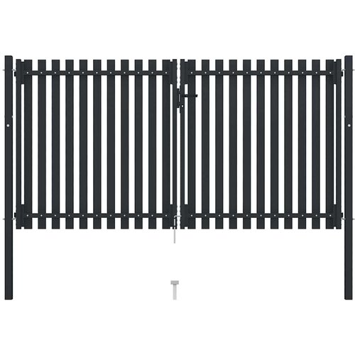  Dvokrilna Ograda Čelična Vrata 300x150 cm Antracit Slike