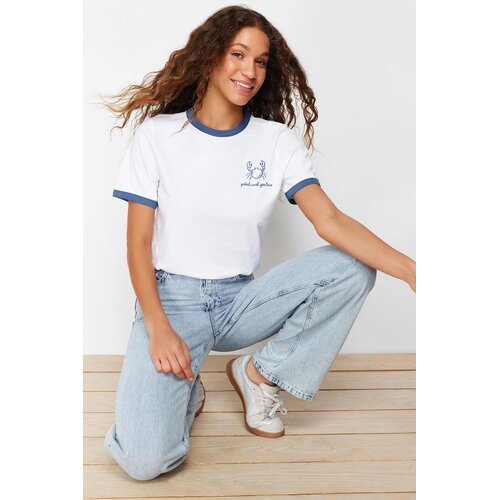 TRENDYOLMILLA Ženska majica TWOSS24TS00037, Bela Cene