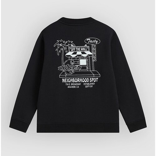 Vans Food Spot Crew Kids Pulover black Slike