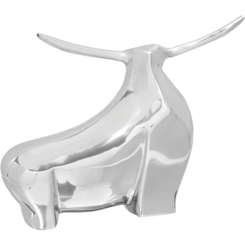 vidaXL Skulptura Srebrna Aluminij 37 x 44 x 17 cm Stilizirani Dizajn Cijene