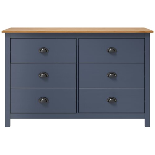 Maison Chic Komoda Hill siva 125 x 40 x 80 cm od masivne borovine Cijene