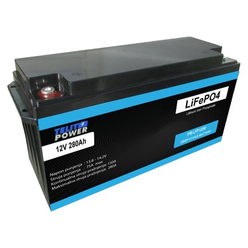Telit Power Akumulator TPB-LFP12280, LiFePO4, 12V, 280Ah Cene