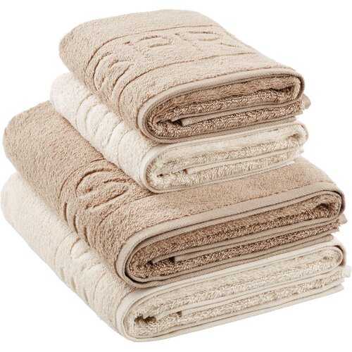 Esprit SET IZ FROTIRJA pe&scaron;čene barve, bež 50x100/67x140 cm Cene