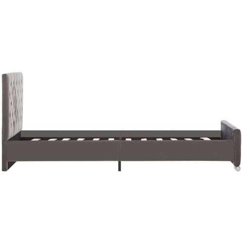  Za krevet od tkanine sivi 90 x 200 cm Slike