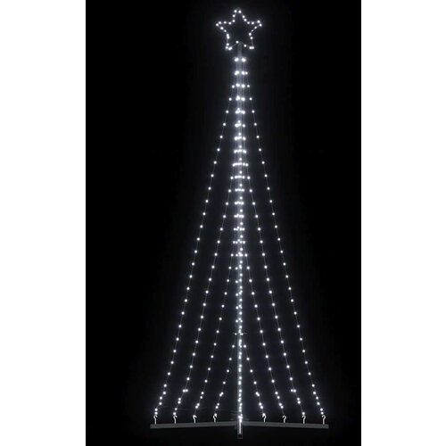 vidaXL Lučke za novoletno jelko 447 LED diod hladno bele 249 cm Cene
