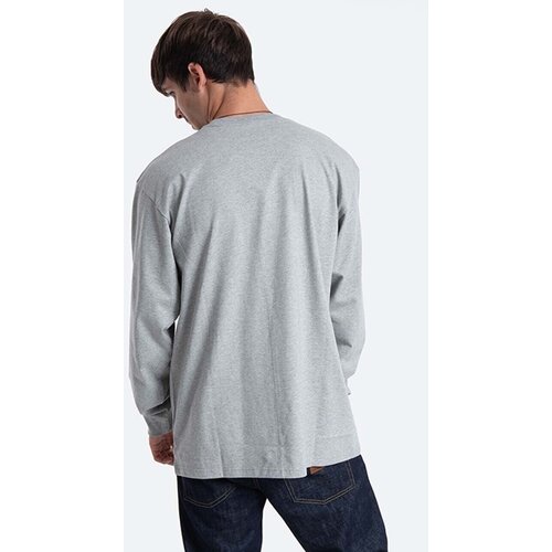 Carhartt WIP Pamučna majica dugih rukava Chase boja: siva, melanž, I026392.GREY.HEATH-GREY.HEATH Slike