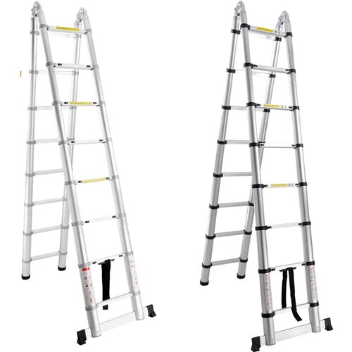  Aluminijumske Teleskopske Duple FULL Merdevine 2,5+2,5m SuperStep Cene