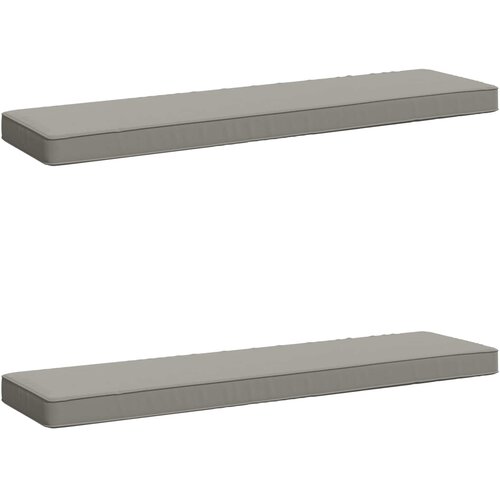  Jastučići za klupe - 2 dijela VUGHT 2 pcs 100% poliester Siva Cene