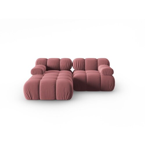 Micadoni Home rožnata žametna sedežna garnitura 191 cm bellis Slike
