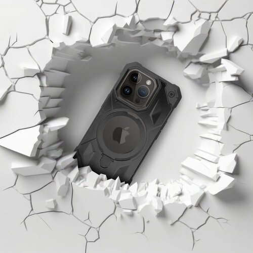 Armor Mag Cover maska kompatibilna s MagSafe za iPhone 15 Plus crna Slike