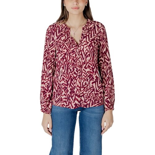 Street One Topi & Bluze Buttoned tunic blouse w collar 345323 Rožnata Cene