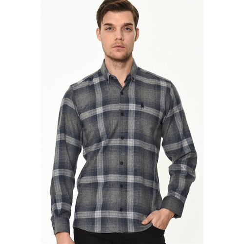 Dewberry G708 MEN'S SHIRT-GREY - NAVY BLUE Cijene