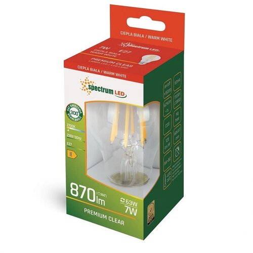 Spectrum LED sijalica FILAMENT E27 7W WW 2700K Cene