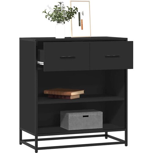  Komoda crna 68x35x76 cm konstruirano drvo Cene