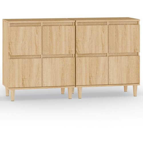  Komoda 2 kom boja hrasta sonome 60x35x70 cm konstruirano drvo Slike