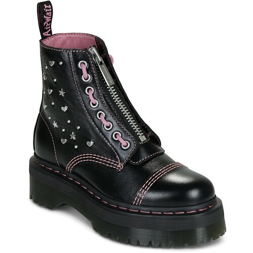 Dr. Martens Pol&scaron;kornji SINCLAIR HS BLACK MILLED GLOSS Črna Cene