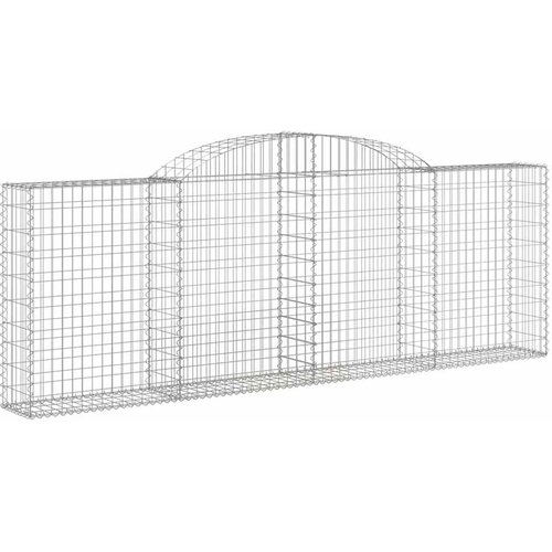  Lučne gabionske ko&amp;scaron;are 8 kom 300x30x100/120cm pocinčano željezo Slike
