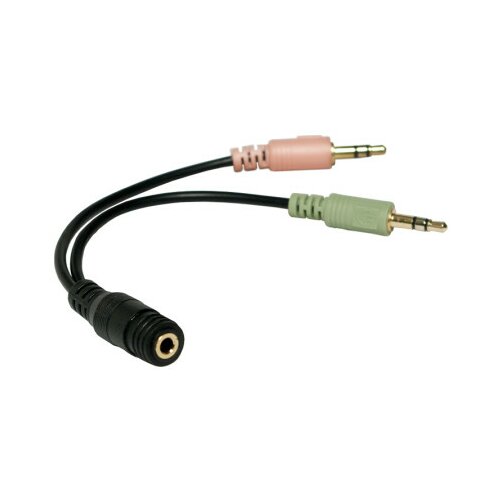 Logilink audio adapter 4-pin ženski 3.5 mm stereo na 2 x 3.5mm muški ( 2749 ) Slike