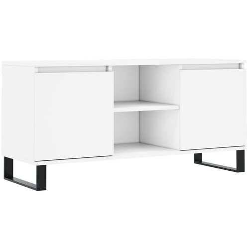 Maison Chic TV omarica - TV stojalo - Televizijska omarica bela 104x35x50 cm inženirski les, (21701252) Cene