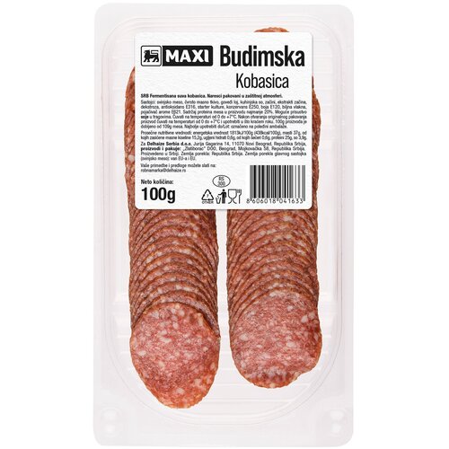 Maxi Budimska kobasica u zast.atm.100g Cene
