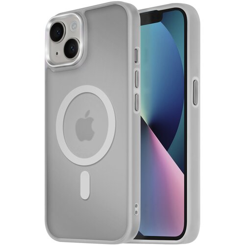 AVIZAR Ohišje MagSafe za iPhone 13 Hrbtna podloga Frosted Obris, Siva, (5000012641) Cene