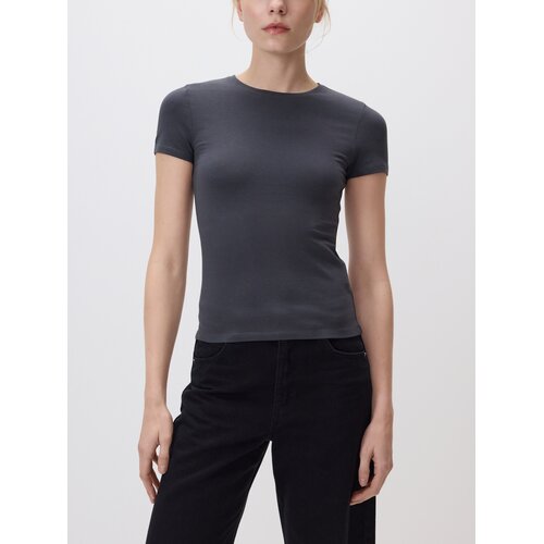 Reserved Majica slim fit - tamnosivo Cene
