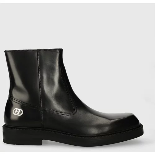Karl Lagerfeld Kožne cipele KRAFTMAN za muškarce, boja: crna, KL11440