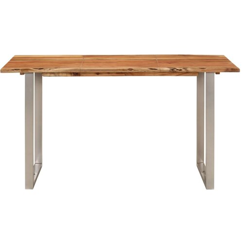 Maison Chic Jedilna miza - Kuhinjska miza - Jedilni stol 140x70x76 cm trden akacijev les, (21715073) Slike
