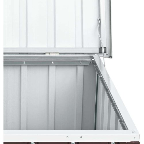 VidaXL Vrtna kutija za pohranu smeđa 129 x 67 x 65 cm Slike