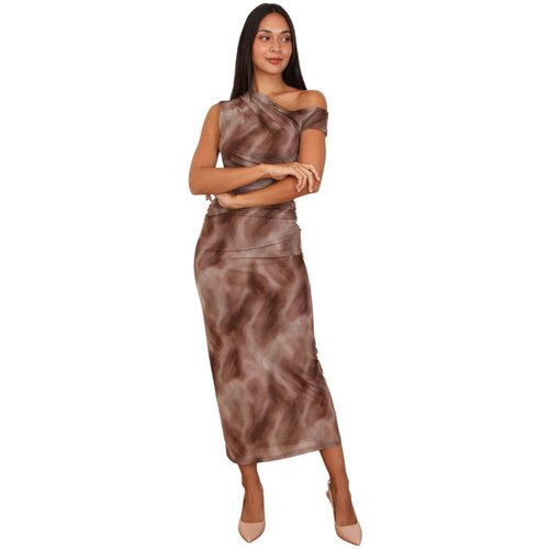 La Modeuse Dolge obleke 76333_P180762 Kostanjeva Slike