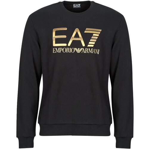 Ea7 Emporio Armani Puloverji TRAIN LOGO SERIES M T-TOP CN BIG LOGO - TRAIN LOGO SERIES M T-TO Črna Slike