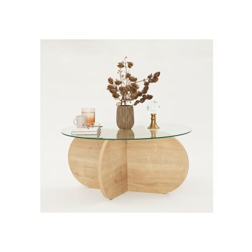 Hanah home Bubble Sapphire Klub sto, 75x35x75cm, Krem Slike