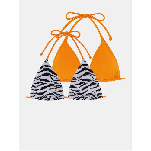 Dorina Set of two women's swimwear tops in orange and white DO - Ladies Cene