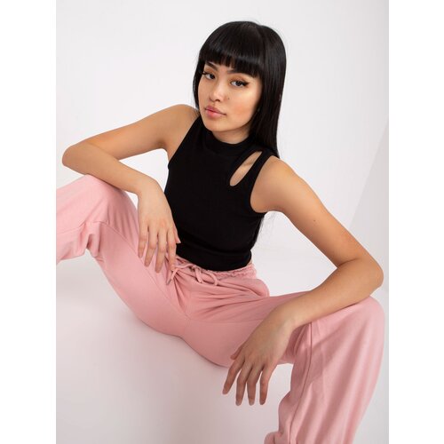 RUE PARIS Top-RV-TP-7842.41-Black Slike