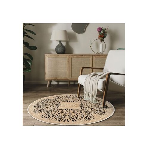 Conceptum Hypnose Woopamuk473 cream rug (110 x 110) Cene