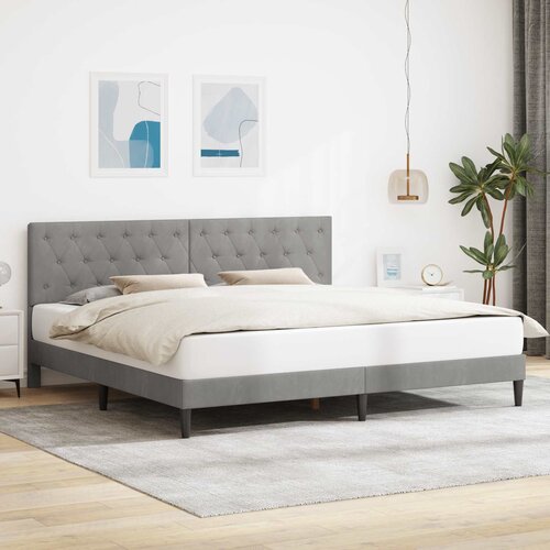  Krevetna konstrukcija Svjetlosiva 200 x 200 cm Bar&scaron;un Cijene