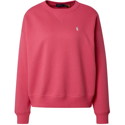 Polo Ralph Lauren Sweater majica 'BUBBLE' magenta / bijela