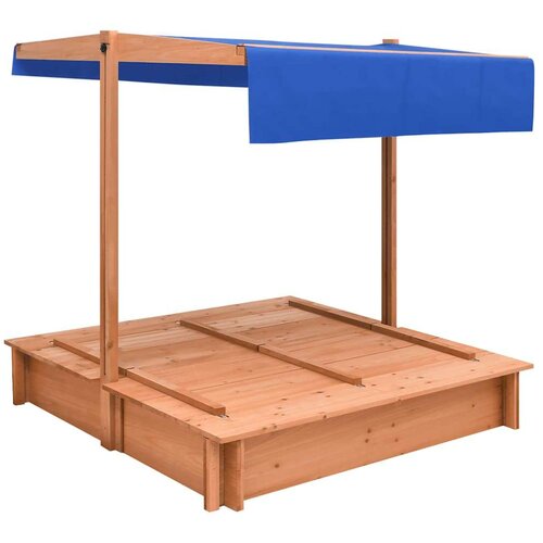 VidaXL Pje&amp;scaron;čanik od jelovine s krovom 112 x 112 x 112 cm Slike
