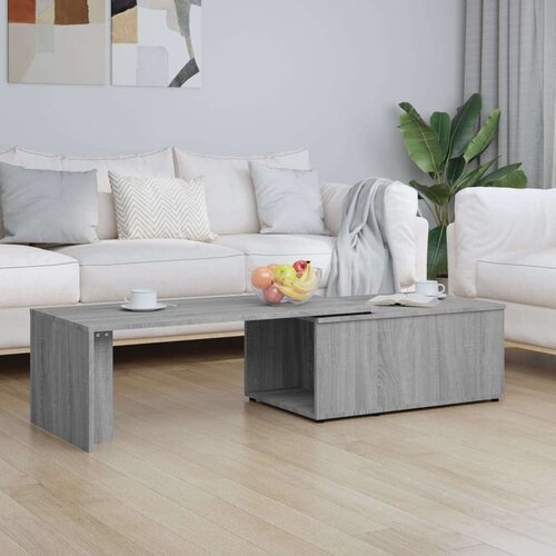  Stolić za kavu boja sivog hrasta 150x50x35 cm konstruirano drvo Cijene