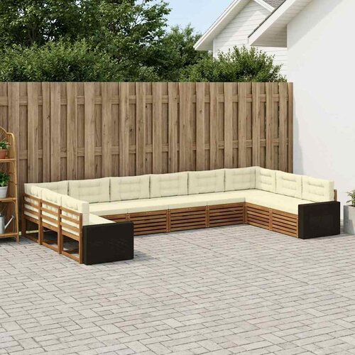  Setovi sofa 10 kom. Čvrsto drvo akacije Cijene