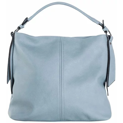 Fashion Hunters Women's light blue shoulder bag with a detachable strap