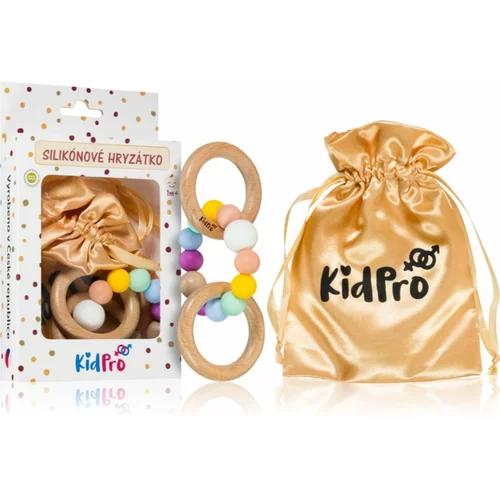 KidPro Teether & Rattle Fruit Mix grickalica za bebe sa zvečkom Rainbow 1 kom