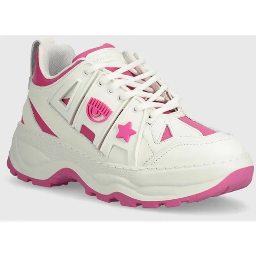 Chiara Ferragni Kožne tenisice Eyefly Sneakers boja: ružičasta, CF3305_285